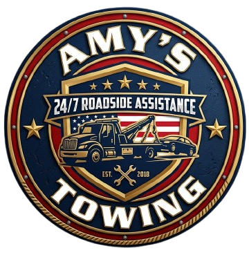 Amy's Towing logo